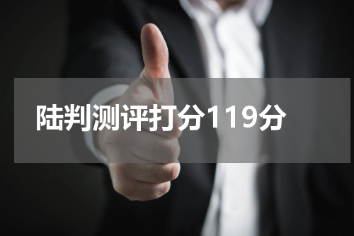 陆判测评打分119分