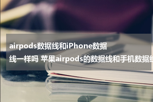 airpods数据线和iPhone数据线一样吗 苹果airpods的数据线和手机数据线一样吗?