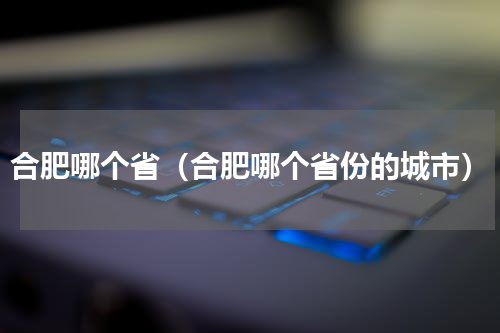 合肥哪个省（合肥哪个省份的城市）