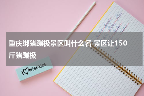 重庆绑猪蹦极景区叫什么名 景区让150斤猪蹦极