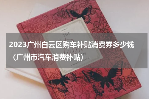 2023广州白云区购车补贴消费券多少钱（广州市汽车消费补贴）