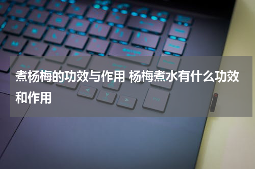 煮杨梅的功效与作用 杨梅煮水有什么功效和作用