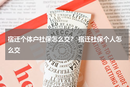 宿迁个体户社保怎么交？ 宿迁社保个人怎么交