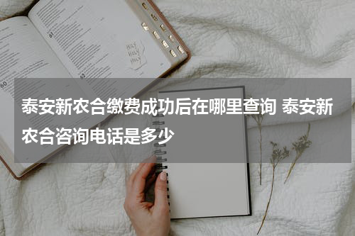 泰安新农合缴费成功后在哪里查询 泰安新农合咨询电话是多少