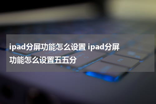 ipad分屏功能怎么设置 ipad分屏功能怎么设置五五分