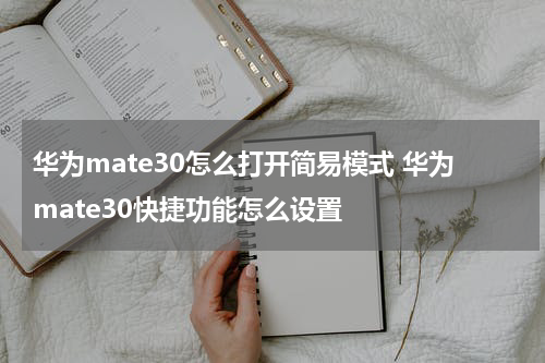华为mate30怎么打开简易模式 华为mate30快捷功能怎么设置