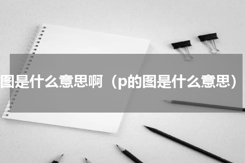 p图是什么意思啊（p的图是什么意思）