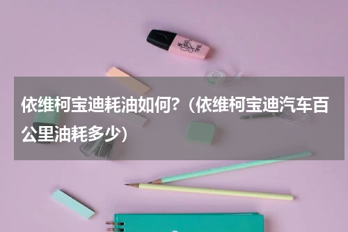 依维柯宝迪耗油如何?（依维柯宝迪汽车百公里油耗多少）