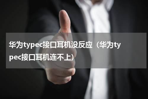 华为typec接口耳机没反应（华为typec接口耳机连不上）