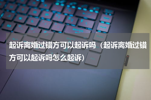 起诉离婚过错方可以起诉吗（起诉离婚过错方可以起诉吗怎么起诉）