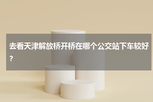 去看天津解放桥开桥在哪个公交站下车较好？