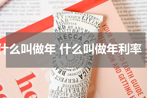 什么叫做年 什么叫做年利率