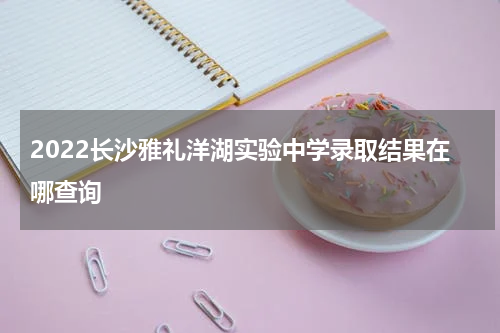 2022长沙雅礼洋湖实验中学录取结果在哪查询
