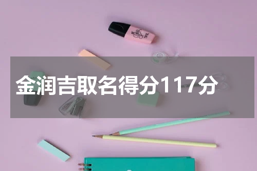 金润吉取名得分117分