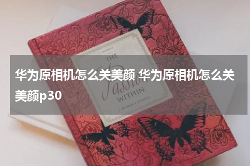 华为原相机怎么关美颜 华为原相机怎么关美颜p30