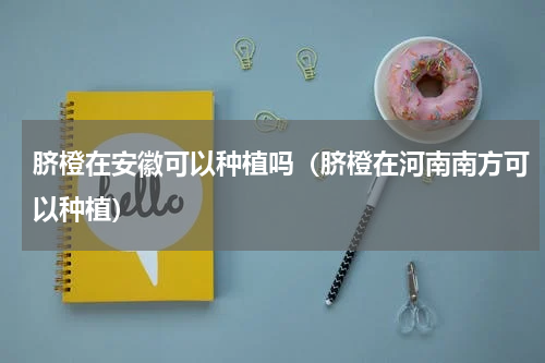 脐橙在安徽可以种植吗（脐橙在河南南方可以种植）