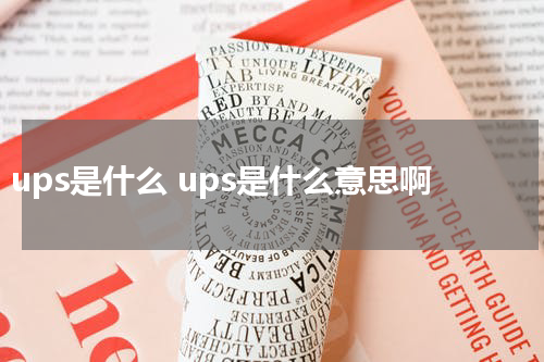 ups是什么 ups是什么意思啊