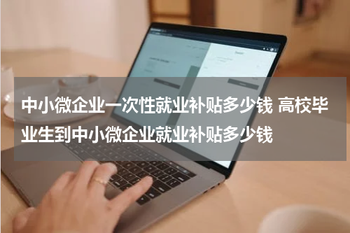 中小微企业一次性就业补贴多少钱 高校毕业生到中小微企业就业补贴多少钱