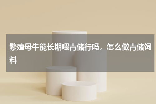 繁殖母牛能长期喂青储行吗，怎么做青储饲料
