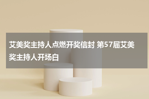 艾美奖主持人点燃开奖信封 第57届艾美奖主持人开场白