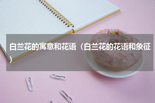 白兰花的寓意和花语（白兰花的花语和象征）