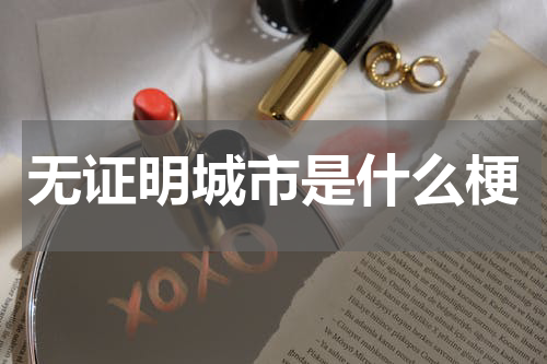 无证明城市是什么梗