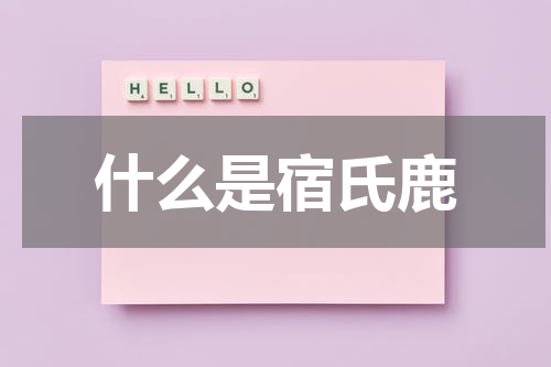 什么是宿氏鹿
