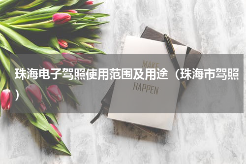 珠海电子驾照使用范围及用途（珠海市驾照）
