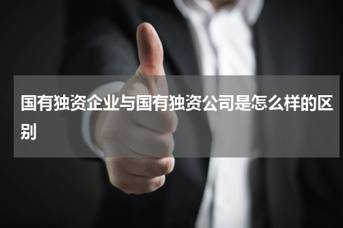 国有独资企业与国有独资公司是怎么样的区别