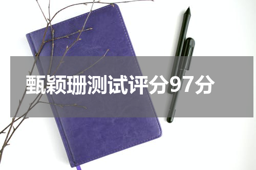 甄颖珊测试评分97分