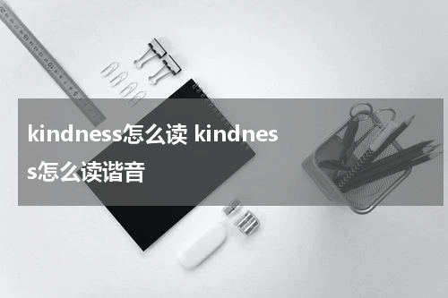 kindness怎么读 kindness怎么读谐音