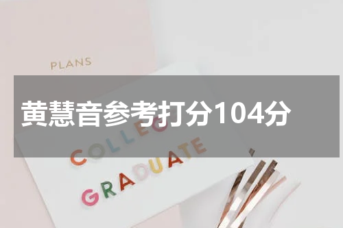 黄慧音参考打分104分