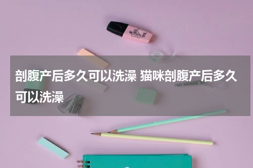 剖腹产后多久可以洗澡 猫咪剖腹产后多久可以洗澡