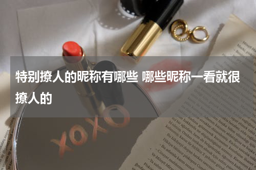 特别撩人的昵称有哪些 哪些昵称一看就很撩人的