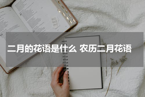 二月的花语是什么 农历二月花语