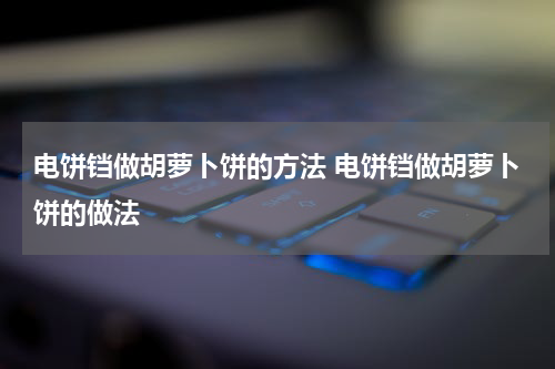 电饼铛做胡萝卜饼的方法 电饼铛做胡萝卜饼的做法