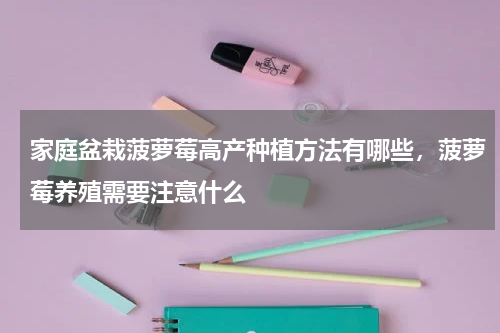 家庭盆栽菠萝莓高产种植方法有哪些，菠萝莓养殖需要注意什么