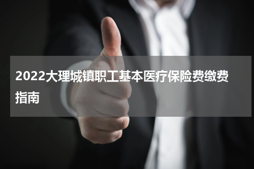 2022大理城镇职工基本医疗保险费缴费指南