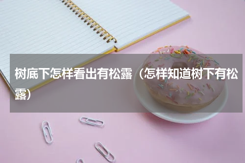 树底下怎样看出有松露（怎样知道树下有松露）