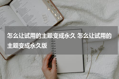 怎么让试用的主题变成永久 怎么让试用的主题变成永久版