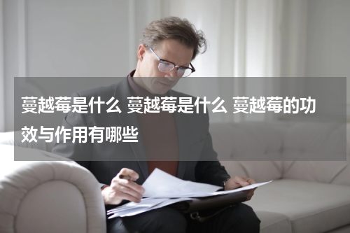蔓越莓是什么 蔓越莓是什么 蔓越莓的功效与作用有哪些