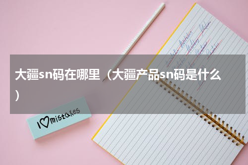 大疆sn码在哪里（大疆产品sn码是什么）
