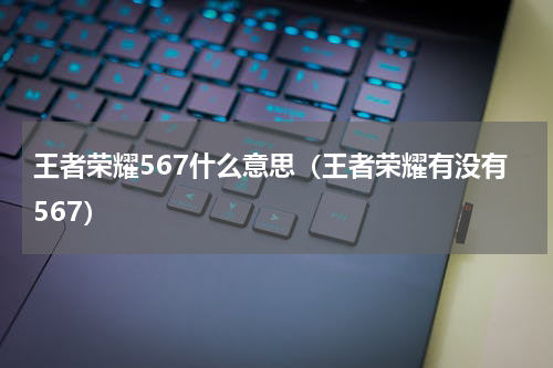 王者荣耀567什么意思（王者荣耀有没有567）