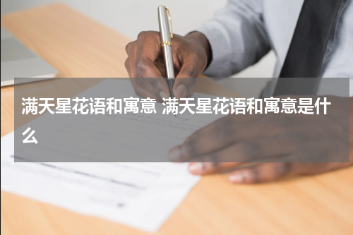 满天星花语和寓意 满天星花语和寓意是什么