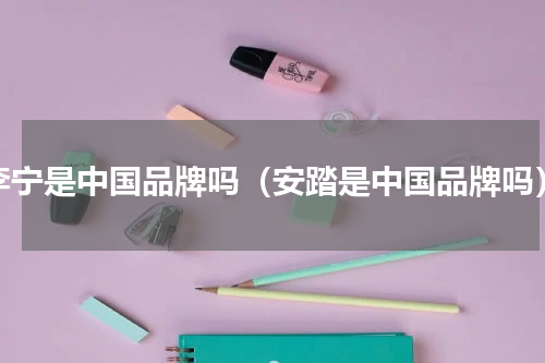 李宁是中国品牌吗（安踏是中国品牌吗）