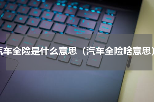 汽车全险是什么意思（汽车全险啥意思）