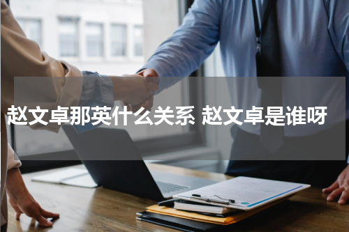 赵文卓那英什么关系 赵文卓是谁呀