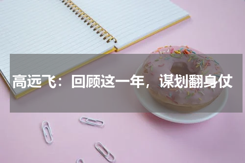 高远飞：回顾这一年，谋划翻身仗