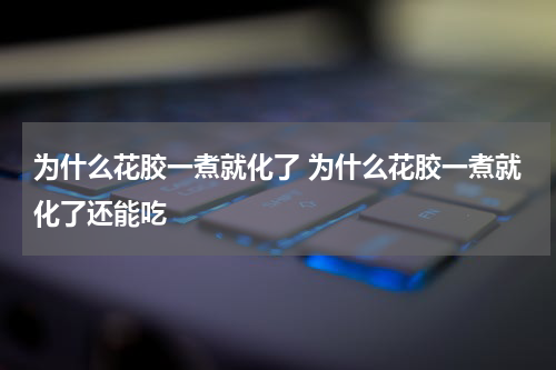 为什么花胶一煮就化了 为什么花胶一煮就化了还能吃