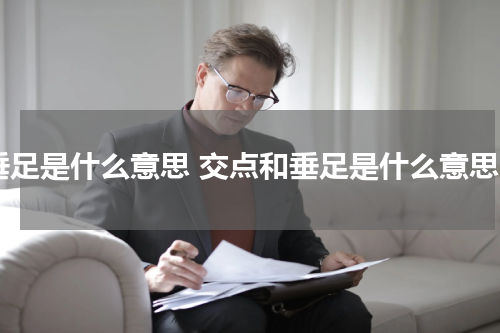 垂足是什么意思 交点和垂足是什么意思